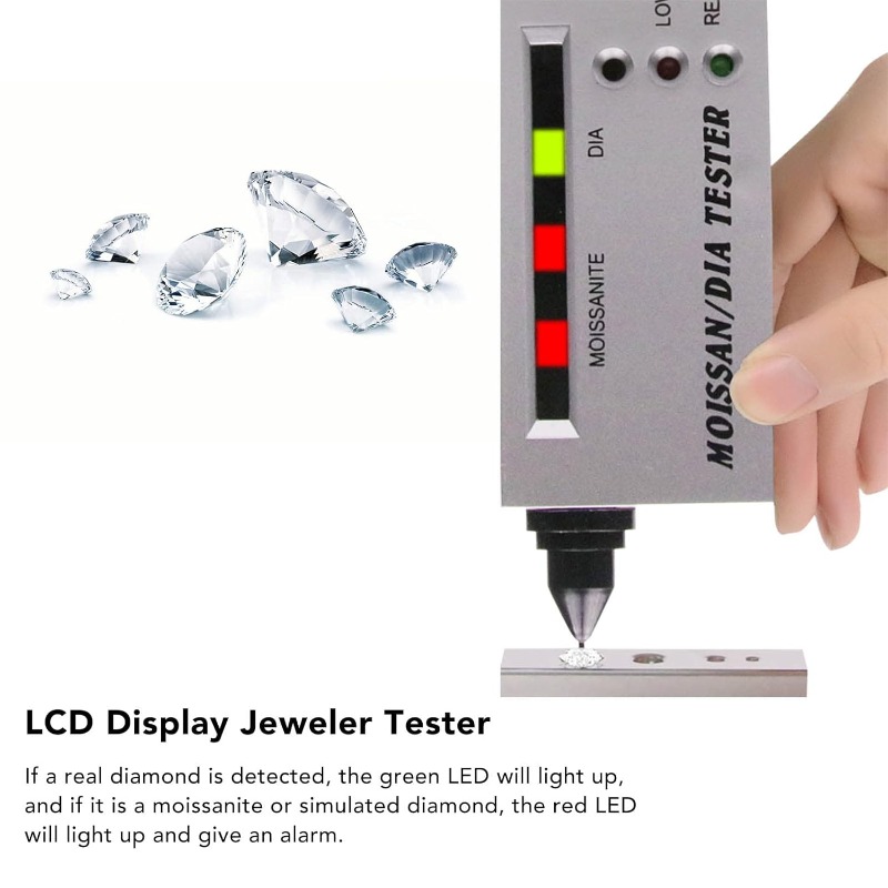 Gemstone Identification Kit - قلم اختبار الماس والمويسانيت الدقيق المحمول،