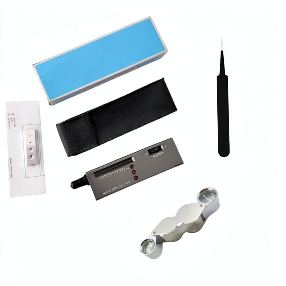 Gemstone Identification Kit - قلم اختبار الألماس المحمول، مجموعة أدوات