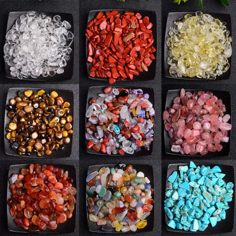 Gemstone Polishing Kit - حجر العقيق الطبيعي المصقول، حصى كريستالي