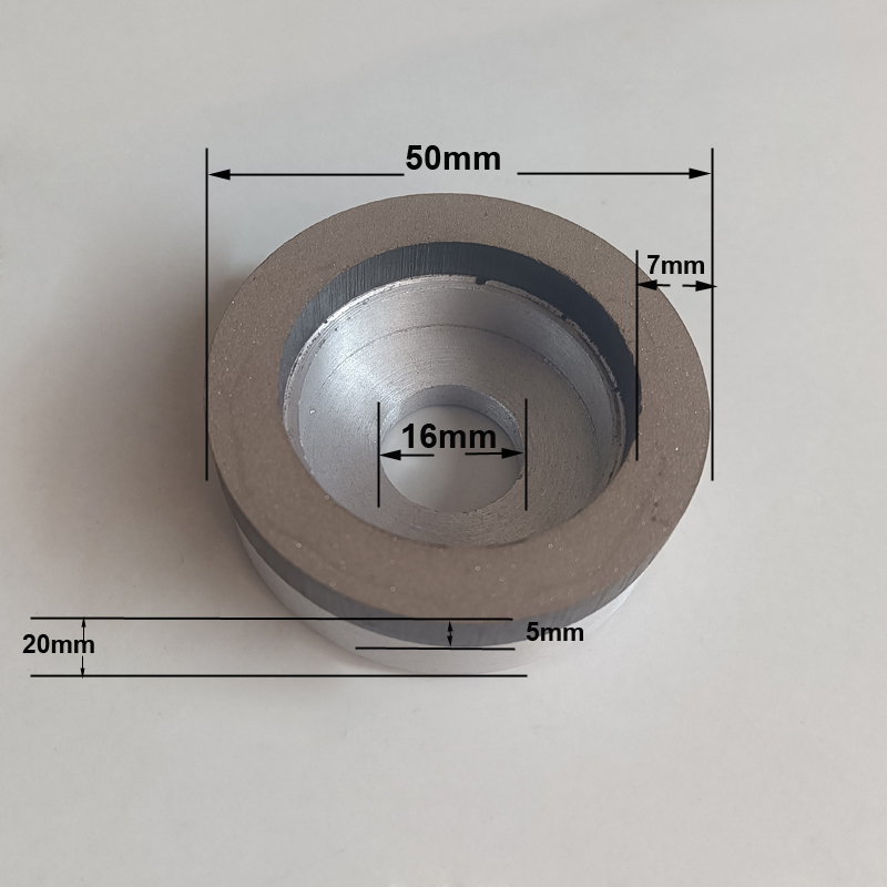 Diamond Grinding Wheel Lapidary - عجلة طحن بتصميم ماسة 50*7*5*20*16 فتحة