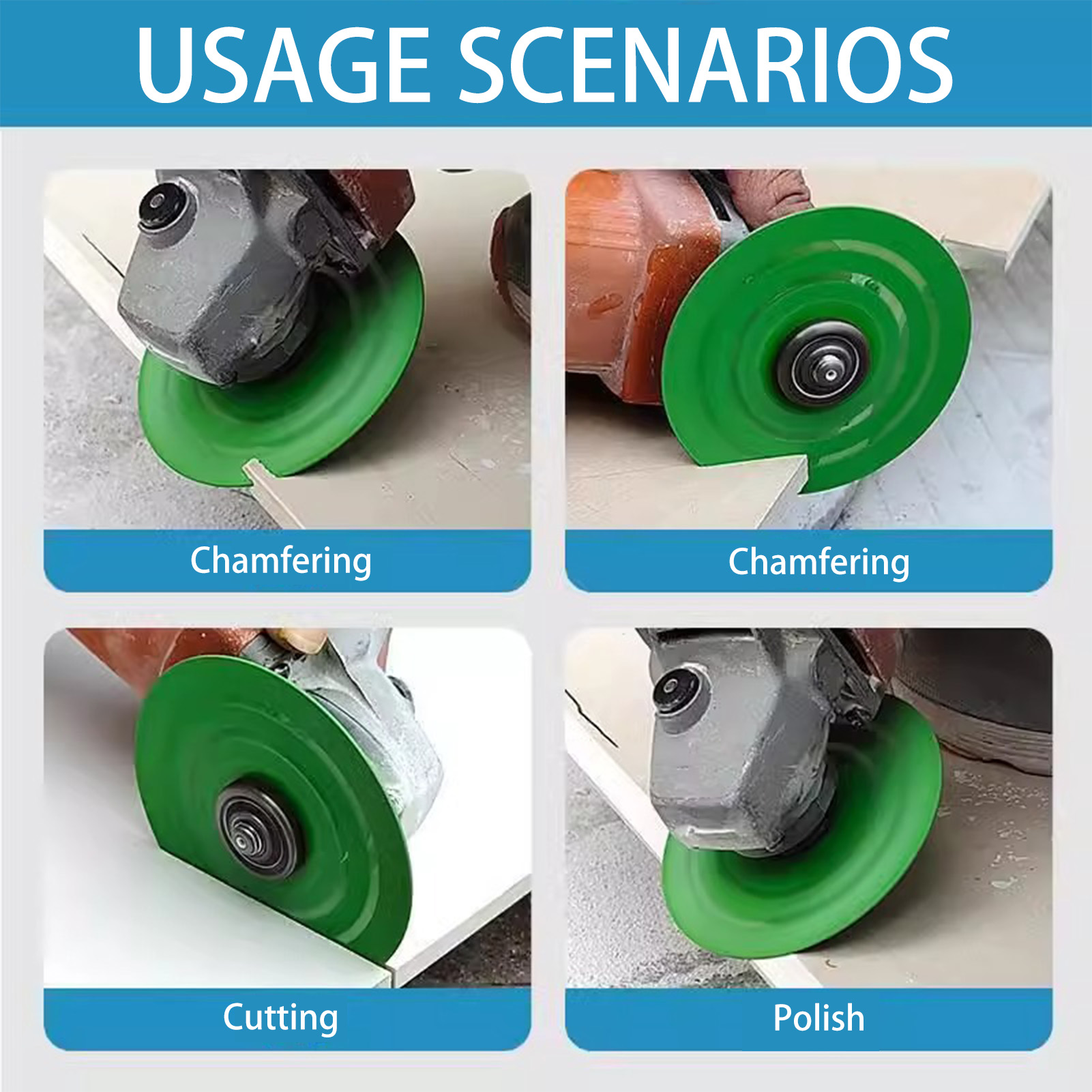 3/5 قطعة أسطوانة تقطيع البلاط  - مراجعة Diamond Grinding Wheel Lapidary وسعره