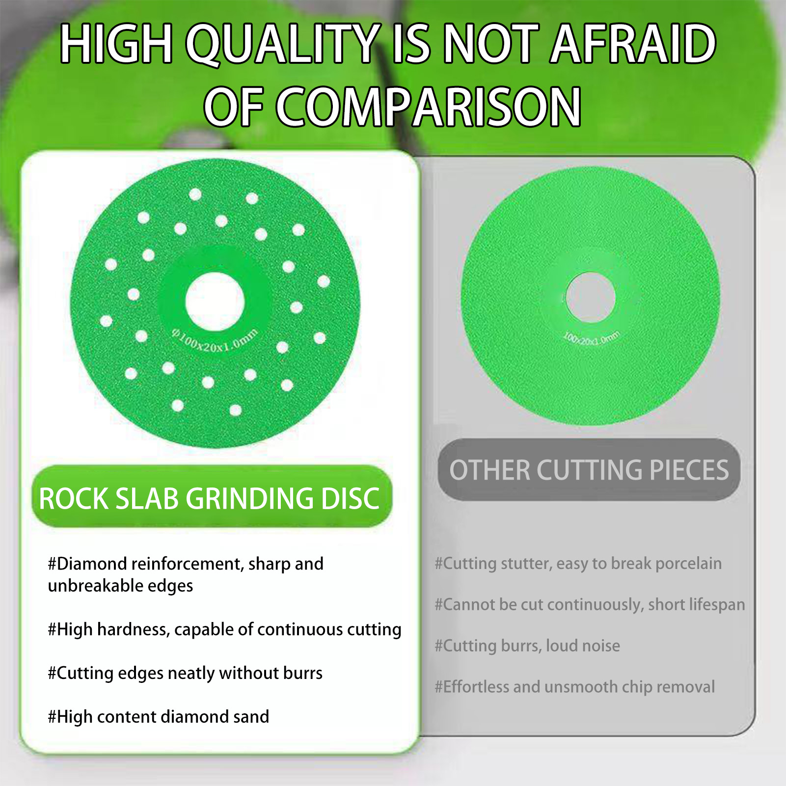3/5 قطعة أسطوانة تقطيع البلاط  - مراجعة Diamond Grinding Wheel Lapidary وسعره