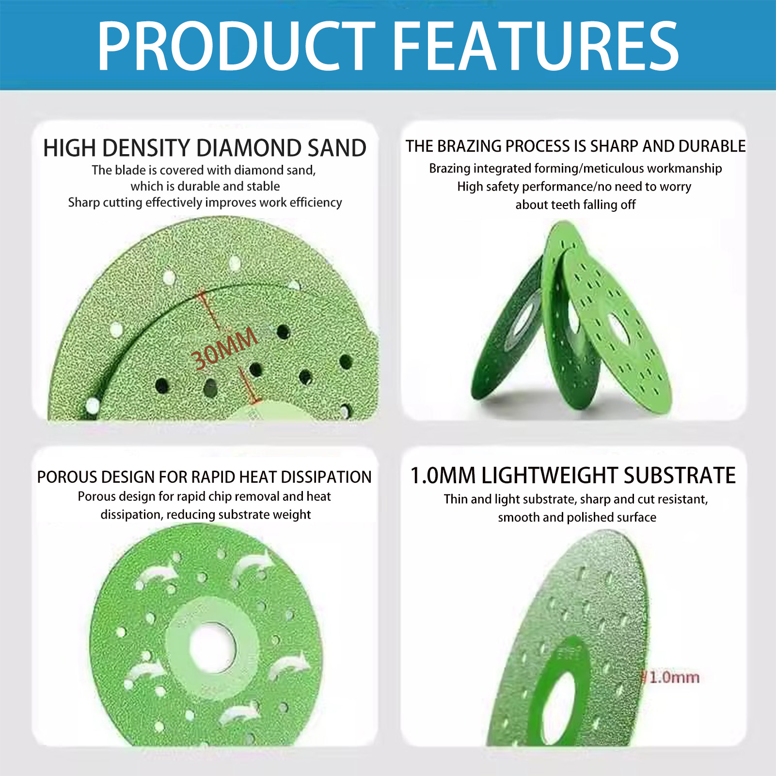 3/5 قطعة أسطوانة تقطيع البلاط  - مراجعة Diamond Grinding Wheel Lapidary وسعره