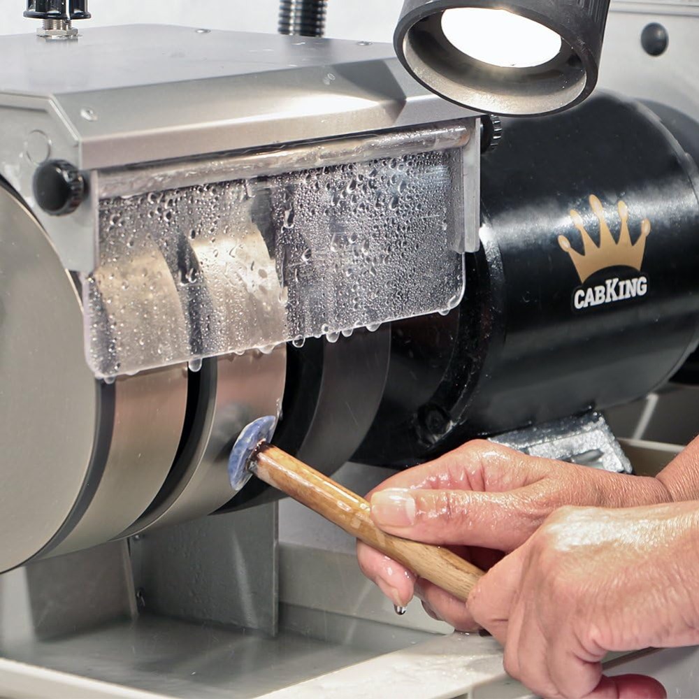 آلة صقل الأحجار الكريمة - معدا - مراجعة Lapidary Grinder Cabbing Machine وسعره