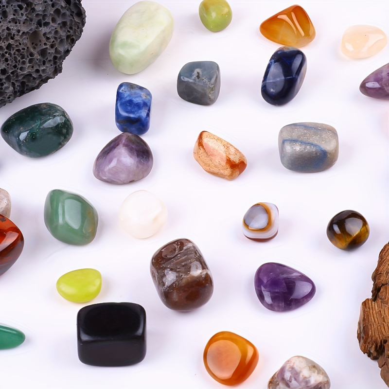 50 جرام/الحقيبة أحجار طبيعية ه - مراجعة Gemstone Polishing Kit وسعره