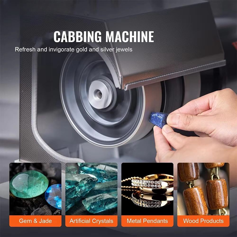 آلة صقل الأحجار الكريمة 6 بوصة - مراجعة Lapidary Grinder Cabbing Machine وسعره