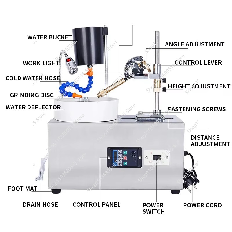 آلة تشكيل الأحجار الكريمة بشاش - مراجعة Facet Machine Gemstone Cutting وسعره
