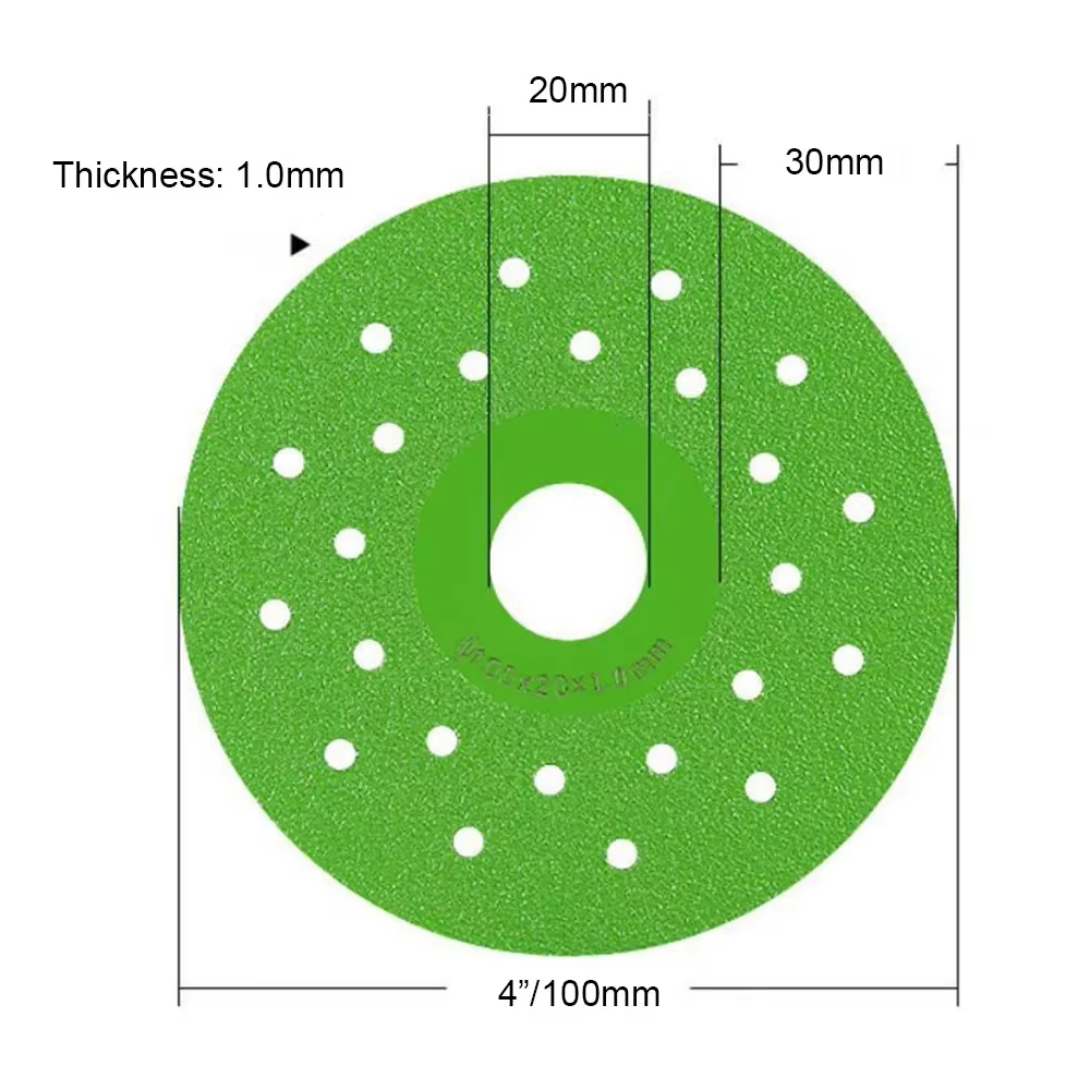 1/3 قطع قرص قطع بلاط 4 بوصة فا - مراجعة Diamond Grinding Wheel Lapidary وسعره
