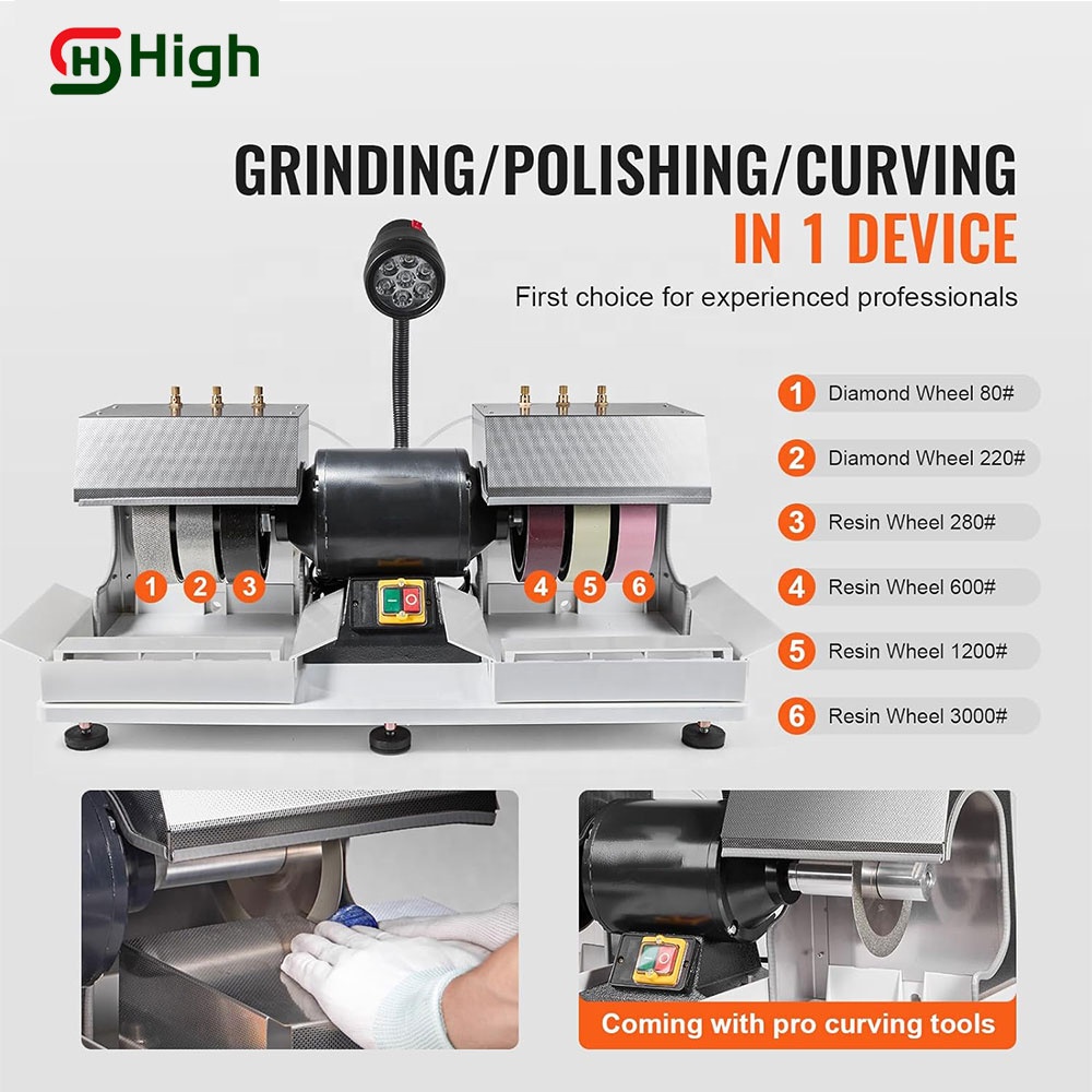 آلة صقل الأحجار الكريمة، 6 بوص - مراجعة Lapidary Grinder Cabbing Machine وسعره