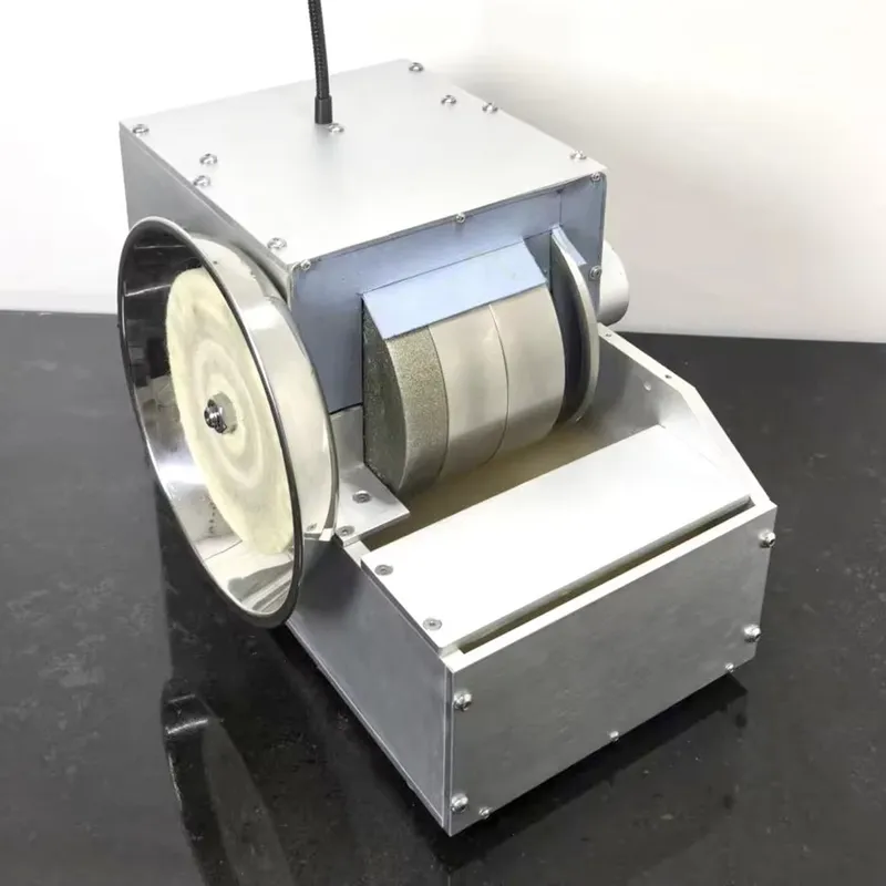 ماكينة تشكيل وصقل الأحجار الكر - مراجعة Lapidary Grinder Cabbing Machine وسعره